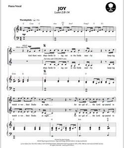 Joy Sheet Music