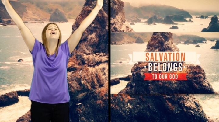 Salvation Belongs To Our God Hand Motions/Split