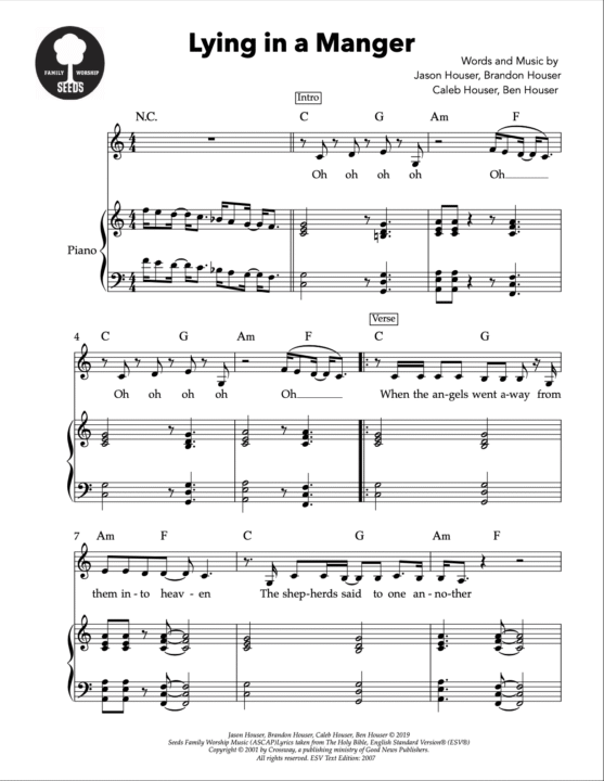 Lying In A Manger Sheet Music