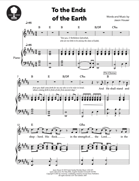 To The Ends Of The Earth Sheet Music (Joyful, Vol. 17)
