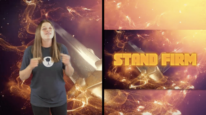 Stand Firm (Ephesians 6:12-13) Hand Motions Split/PIP