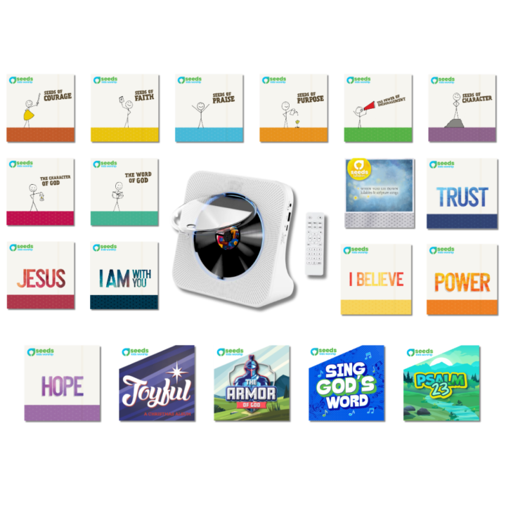Seeds Kids Worship Music Bundle with CD Player