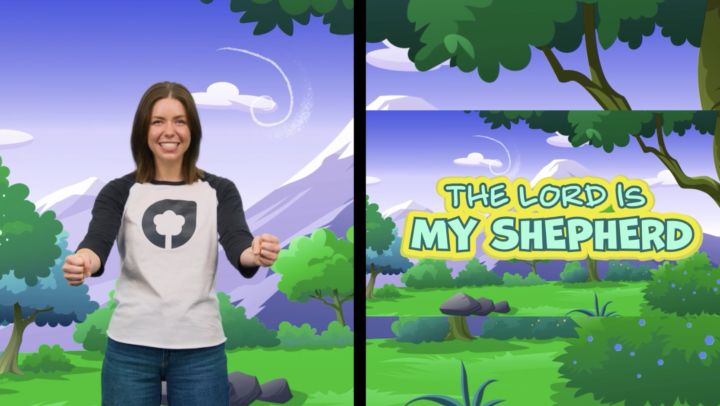 The Lord is My Shepherd Psalm 23 Product Screenshot Image Hand Motions Elizabeth