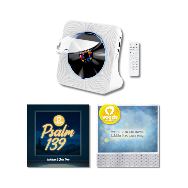 Seeds Bedtime Bundle (Lullaby CD's & CD Player)